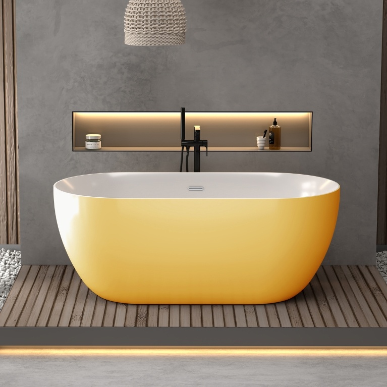 Sanctuary Aussois 1500mm Oval Freestanding Bath Sanctuary Bathrooms